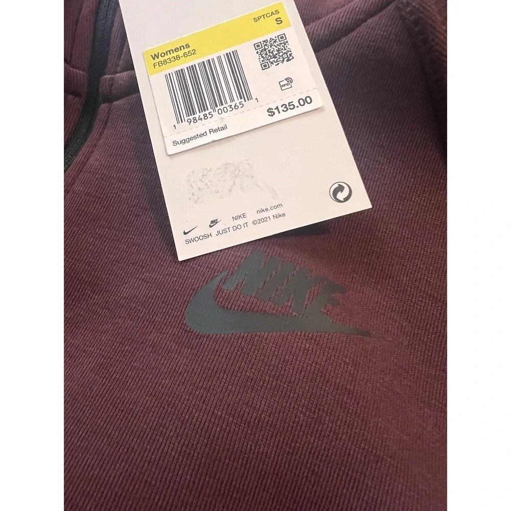 Nike Womens Small Sportswear Tech Fleece Windrunner Full-Zip‎ Hoodie Jacket $135